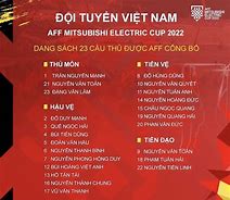 Danh Sách Tập Trung Đội Tuyển Việt Nam Aff Cup 2024